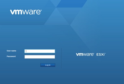 VMware ESXi Login