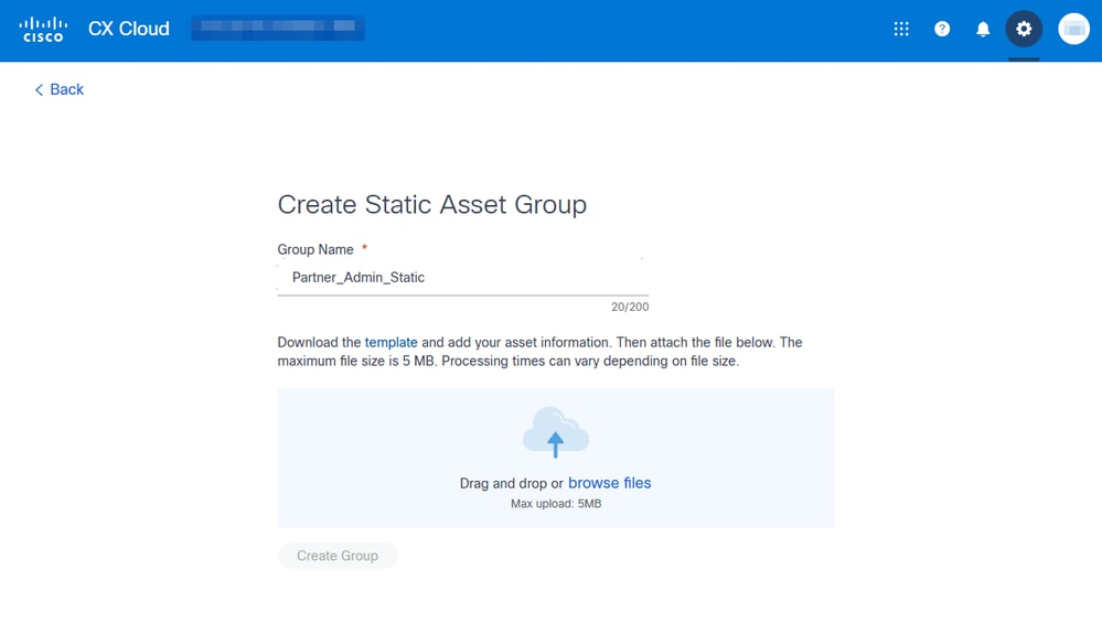 Create Static Asset Group View