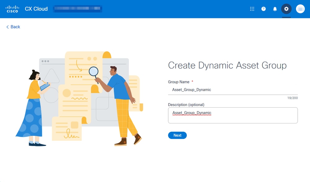 Create Dynamic Asset Group View