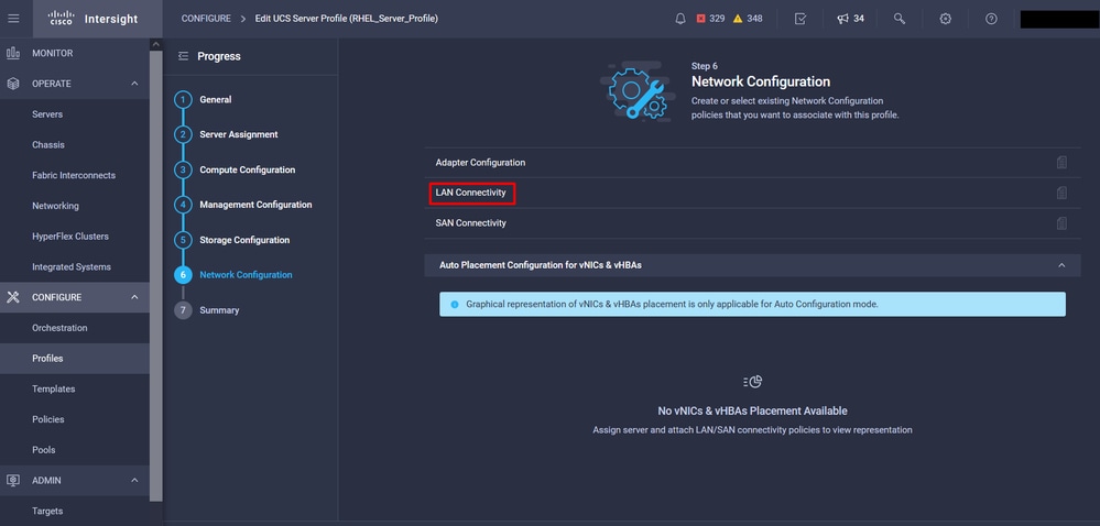 Network Configuration - LAN Connectivity