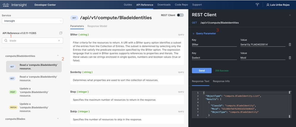 Read a compute.Blades identity resource