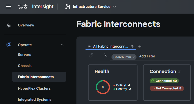 Filtres pour Fabric Interconnect