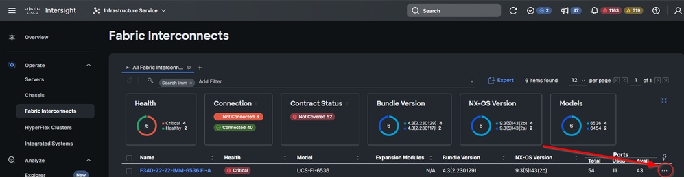 3 puntos para Fabric Interconnect