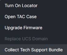 Fabric Interconnect Collect Tech Support Bundle Location