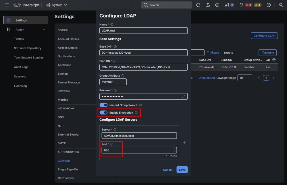Configuration Changes for Secure LDAP