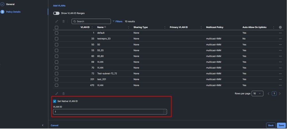 No Native VLAN Configured