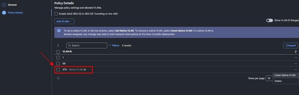 Configuration in the Ethernet Network Group