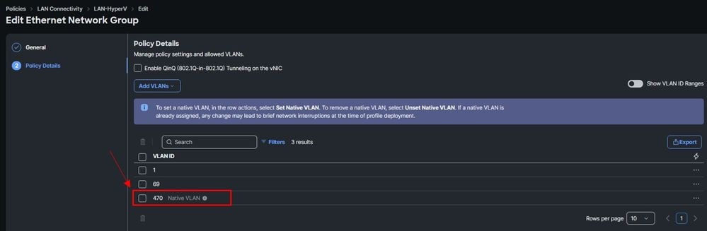 Native VLAN 470 Scenario