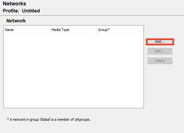 Network Profile Creation