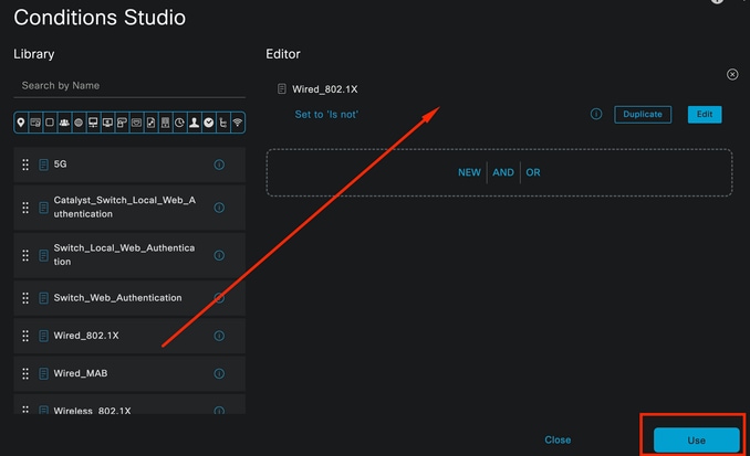 Authentication Policy Condition Studio