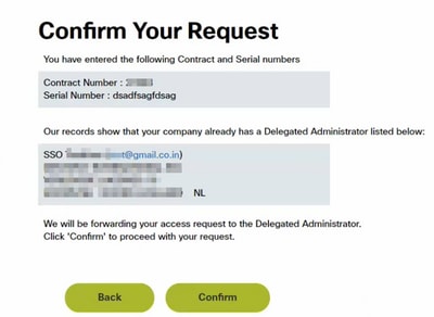 Confirm Your Request