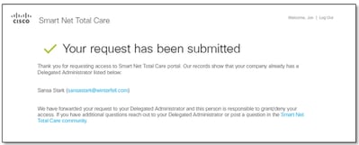 Request Has Been Submitted