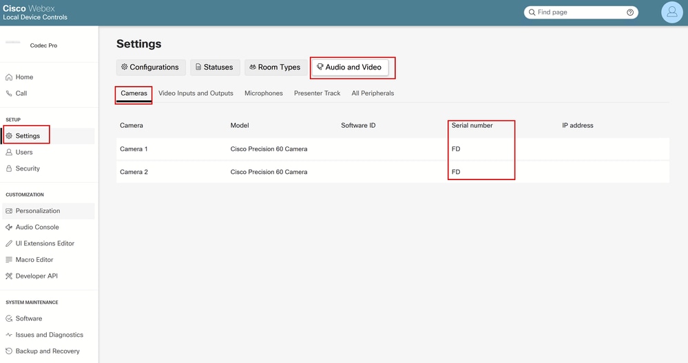 Endpoint Peripheral details on Endpoint GUI