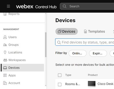 Control Hub Devices