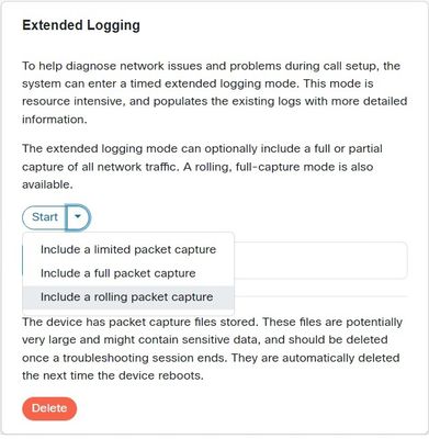 Extended Logging Options