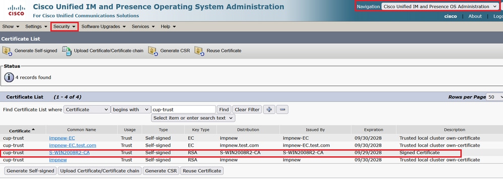 Root Certificate for CUPS