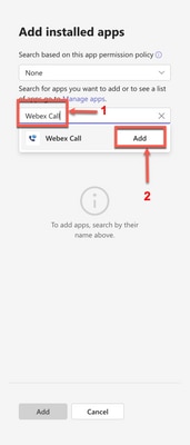 Search Webex Call