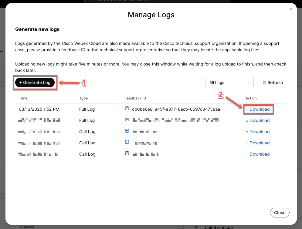 Device Logs