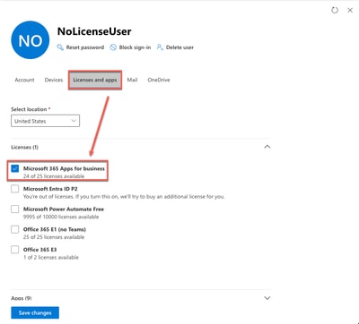 Licenses and apps