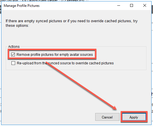 Remove profile pictures