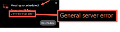 General Server Error