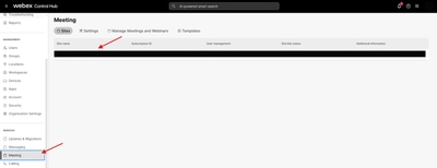 Control Hub Site Selection