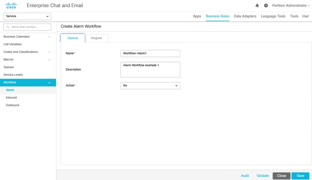Figure 1b: Create a New Workflow