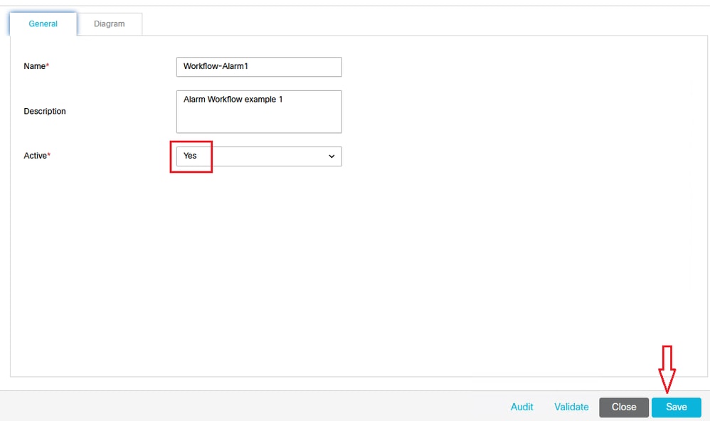 Figure 12: Make the workflow Active