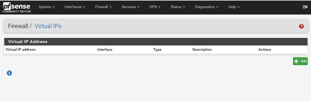 pfSense GUI - VIP Landing Page