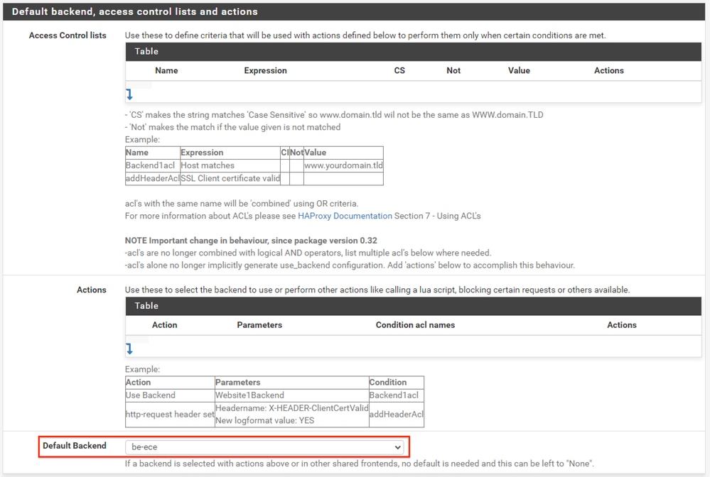 HAProxy Backend - Default backend selection