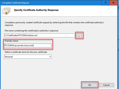 IIS Certificate Friendly Name