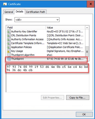 Verify Thumbprint