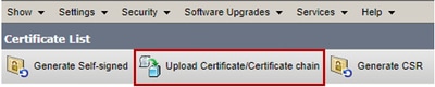 Upload Certificate Chain