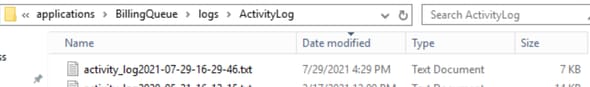 Logs de atividades de exemplo em C:\Cisco\CVP\VXMLServer\Applications\{nome do aplicativo}\logs\ActivityLog\