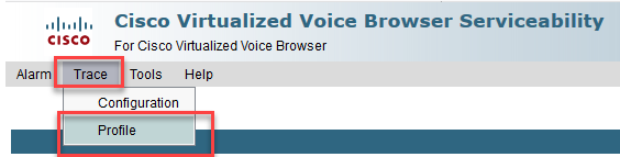 在Cisco VVB中，依次導航至Trace和Profile