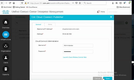 CCE Admin Cloud Connect