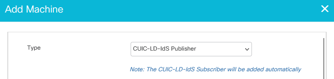 Add Machine CDIC-LD-Ids Publisher