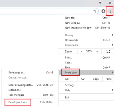 Setup Logs from Chrome