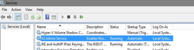 IIS Admin Service