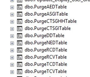 Purge Tables
