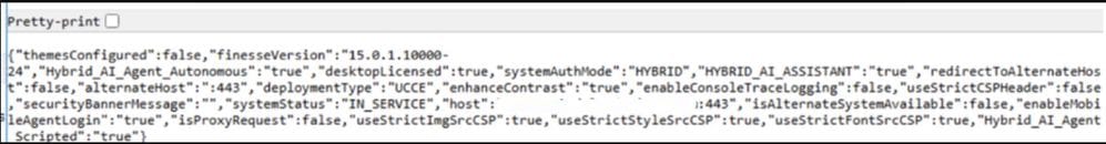API Output