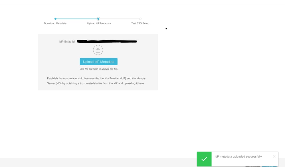 On the IDS Side Upload OKTA IDP Metadata