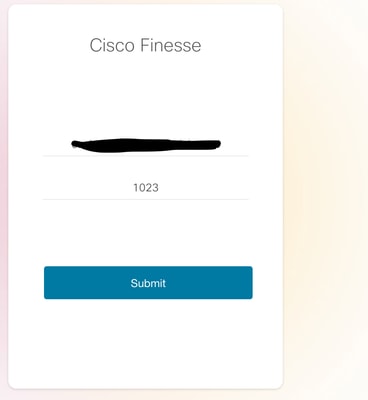 Finesse Webpage will Request for Only Username after Successful SSO Login
