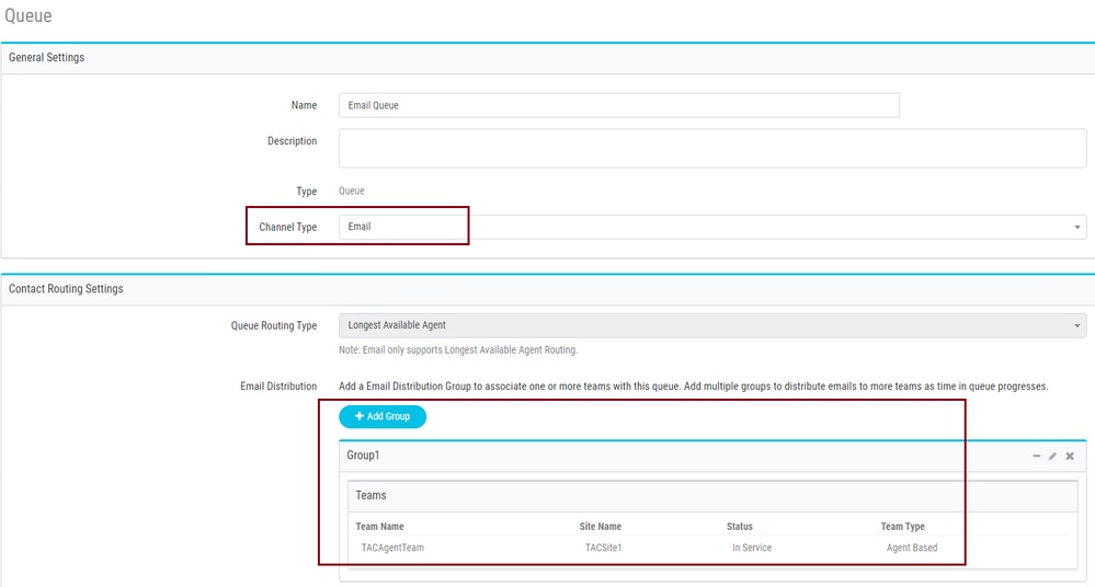Configure O365 Email with Webex Contact Center - Create an Email Queue and Associate the Team