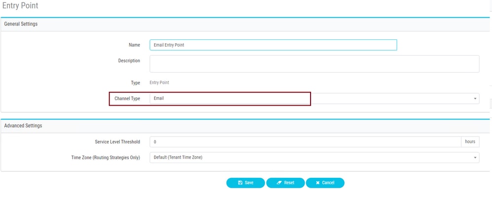 Configure O365 Email with Webex Contact Center - Create an Email Entry Point