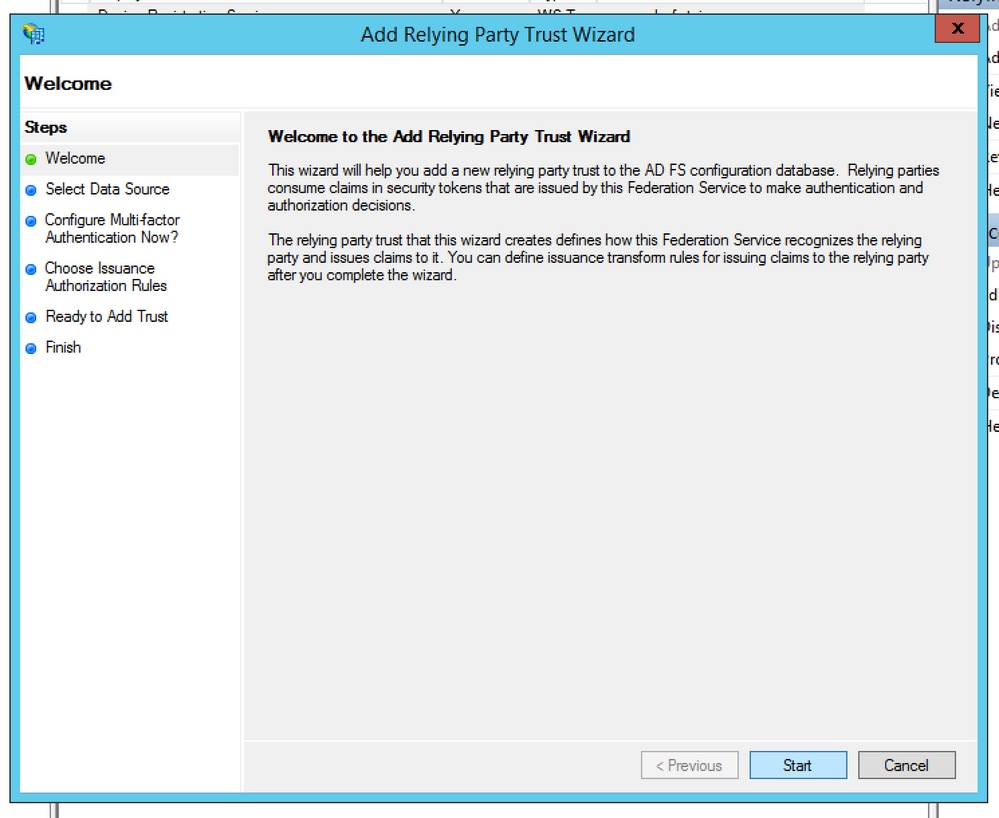 Import Relying Party Data from a File in ADFS Configuration