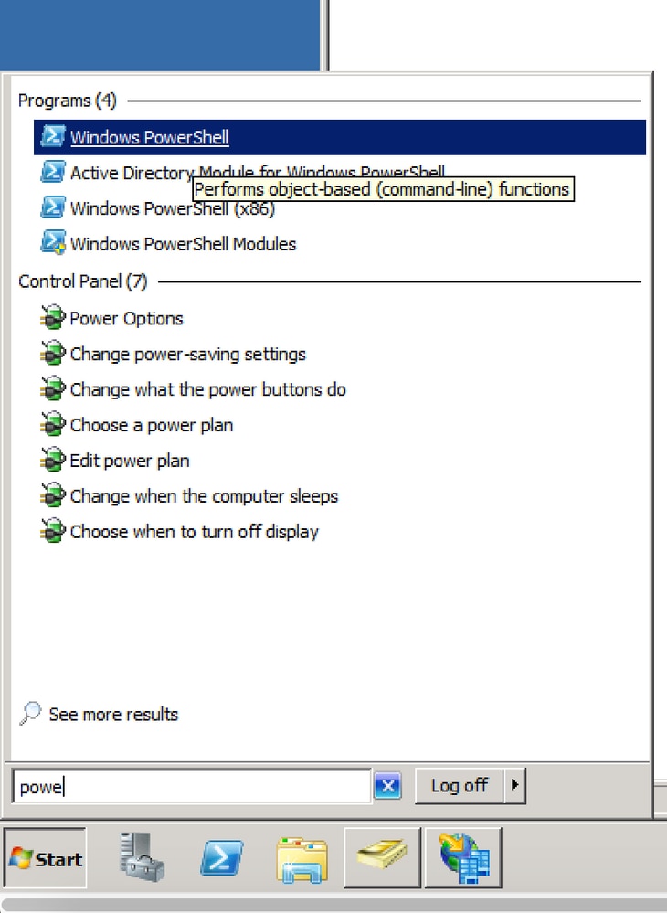 Open Windows PowerShell Using Start Menu in Windows