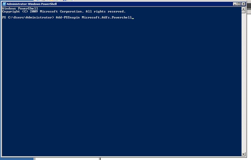 Add ADFS CmdLet to the PowerShell