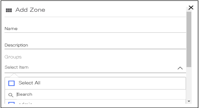 Add Zone Window
