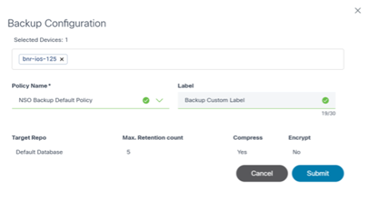 Backup Configuration